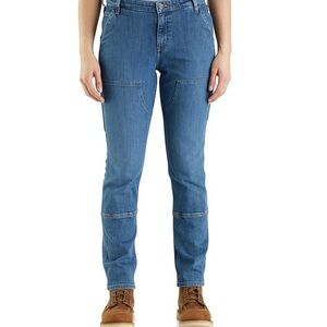 NWT Carhartt Women's Relaxed Fit Double-Front Carpenter Jeans